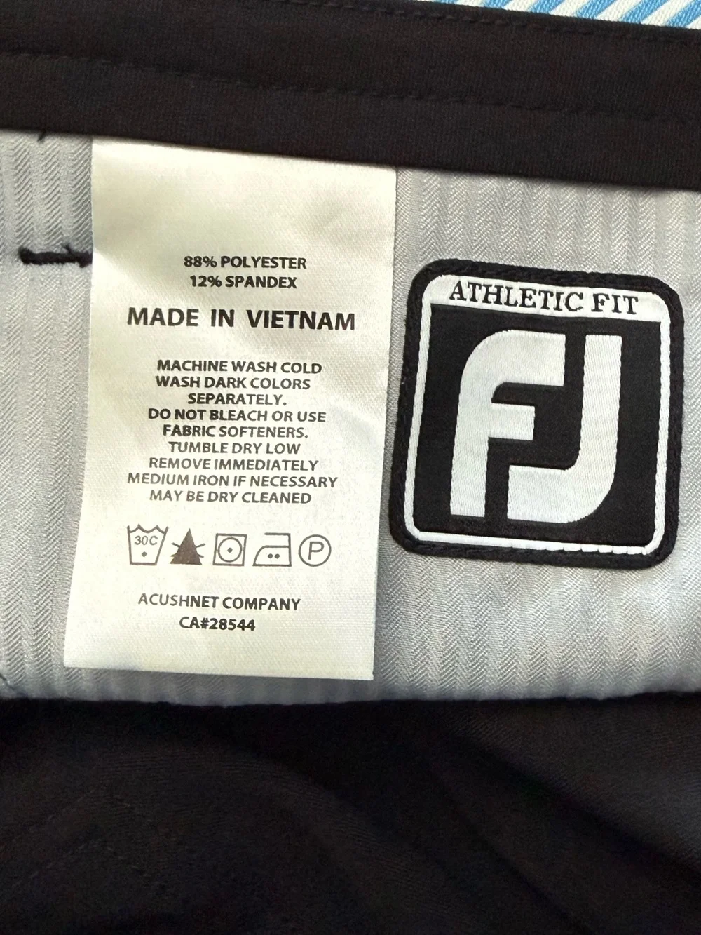 FootJoy | Athletic Fit Golf Pants | Black | Size 35x30